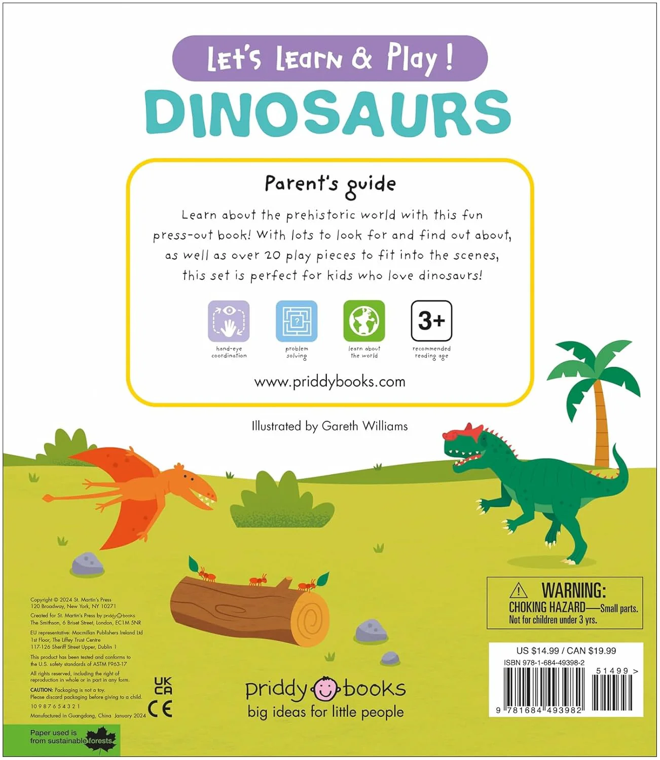 Let's Learn & Play!: Dinosaurs Board Book - Image 4